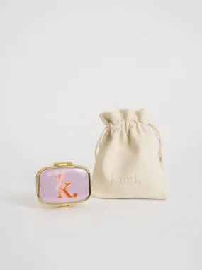 KAMI. SIGNATURE PIN BOX ACCESORIES PURPLE GOLD