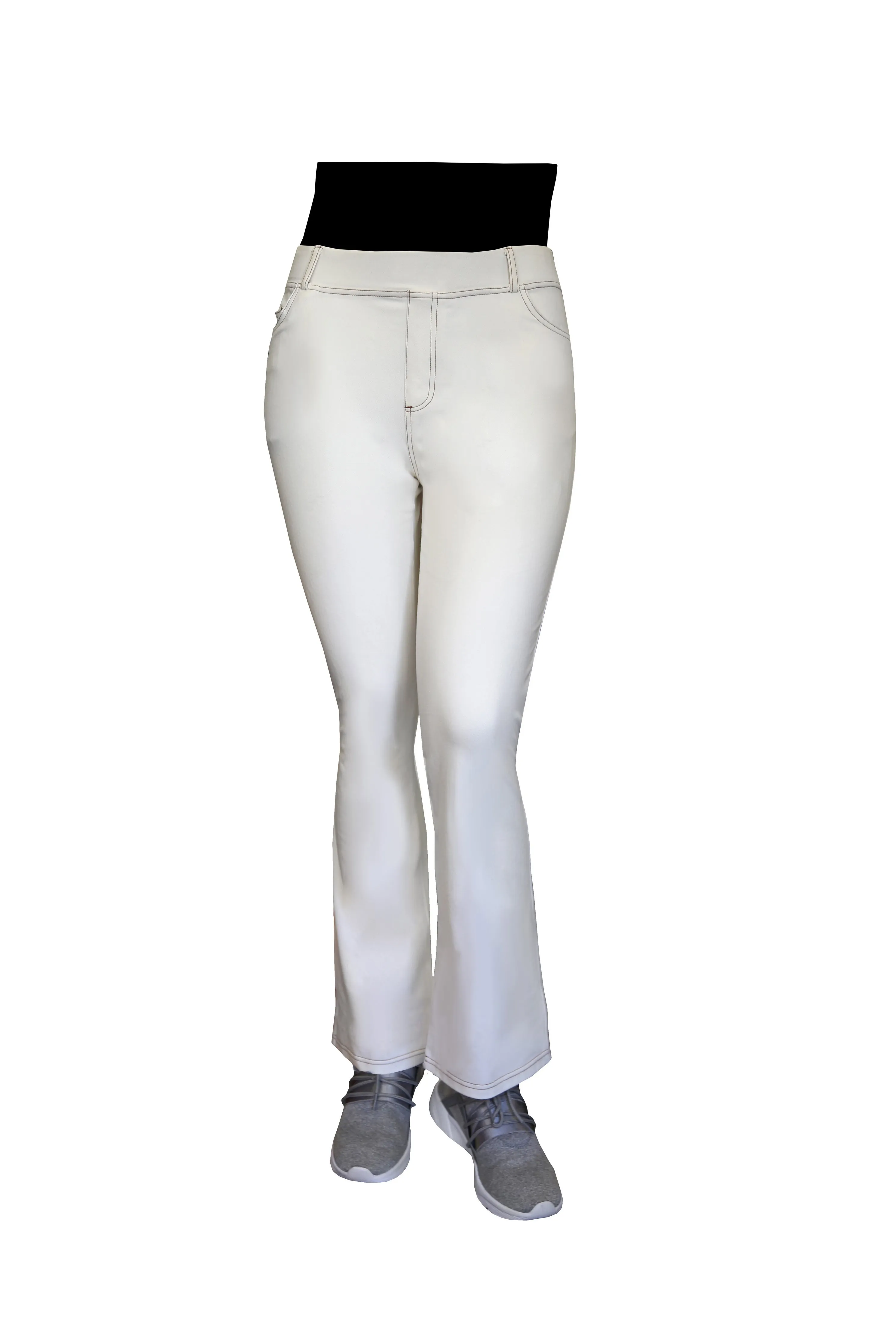 La Cera Plus Size Stretch Knit Boot Cut Pant