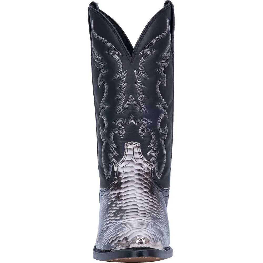 Laredo Monty Black & White Snake Print Boots