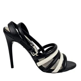 Leather Tahlia Black / White Sandals