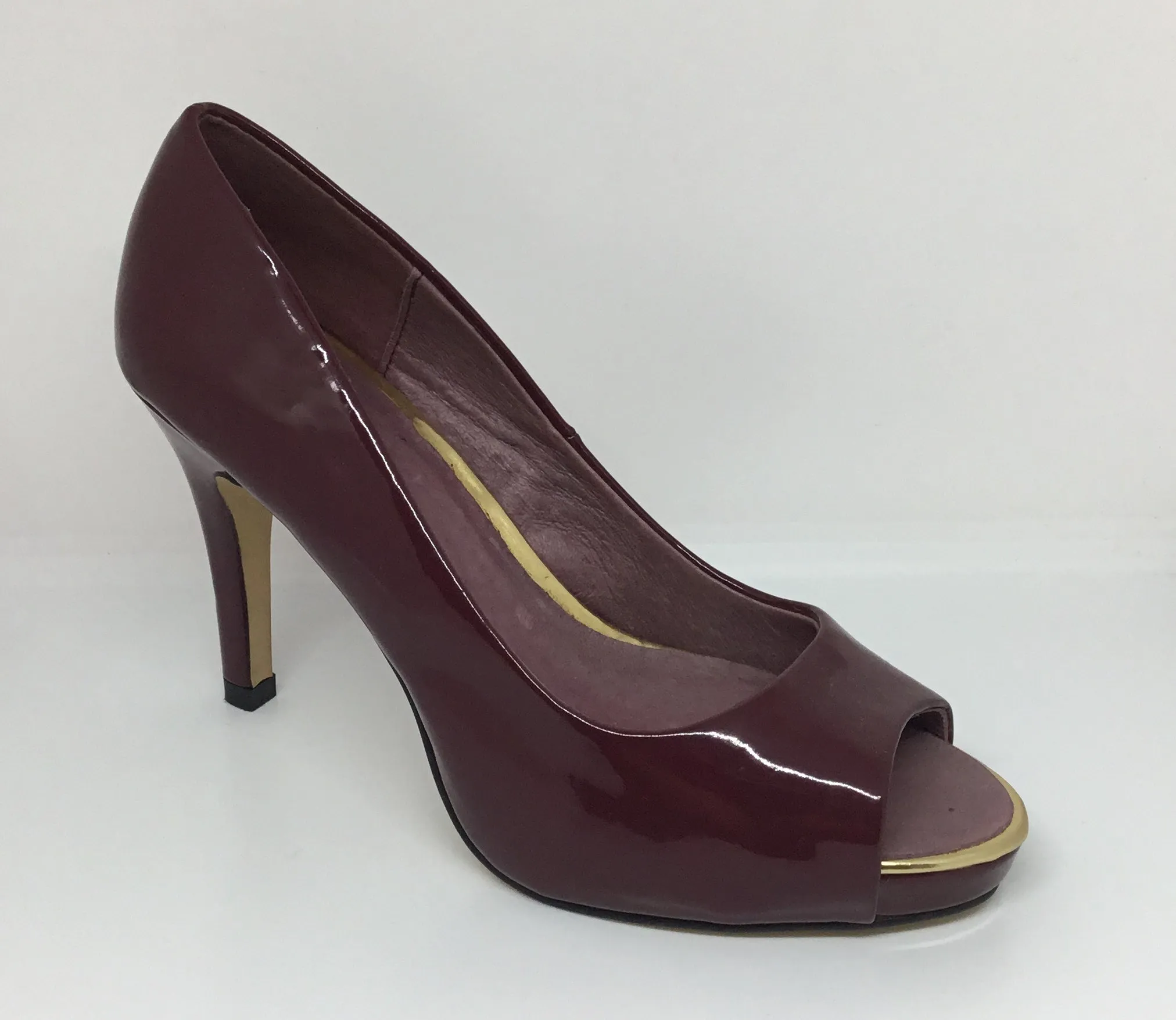 Lily Rose Bree Wine Patent Heel