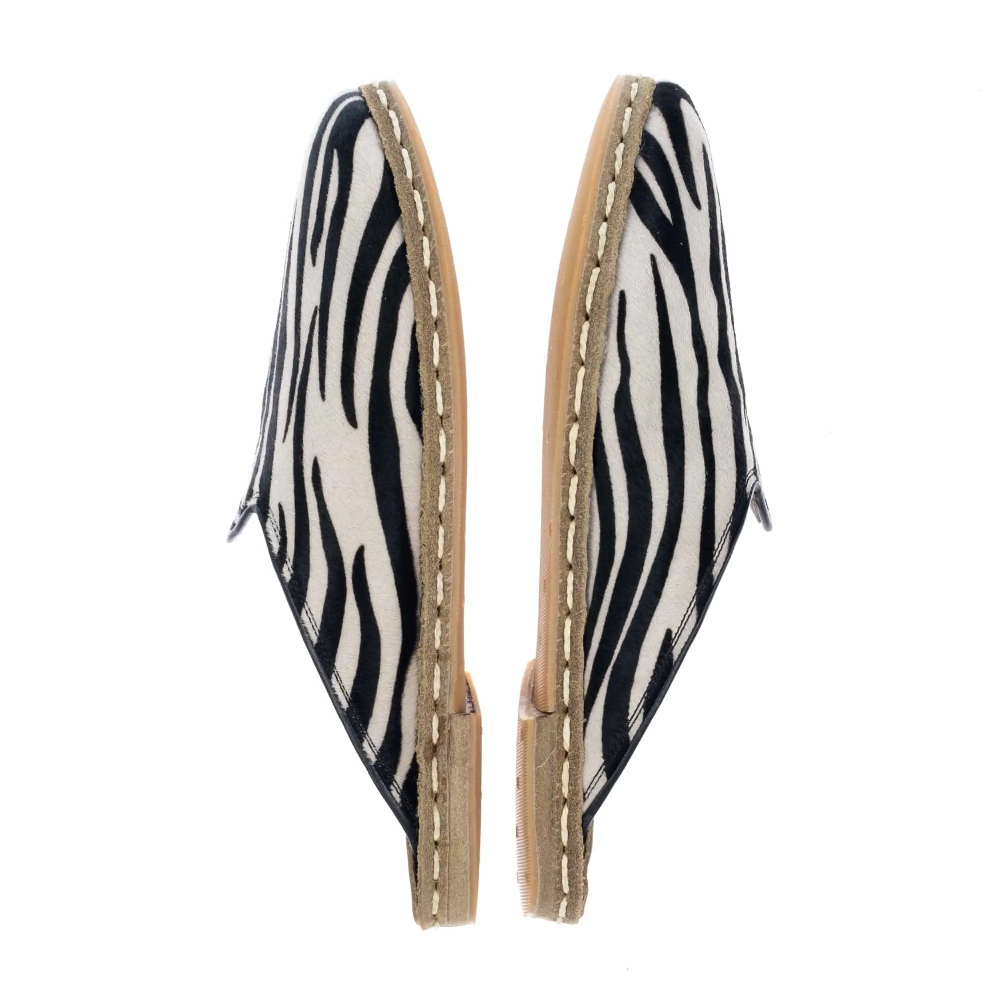 Men's Zebra Slippers