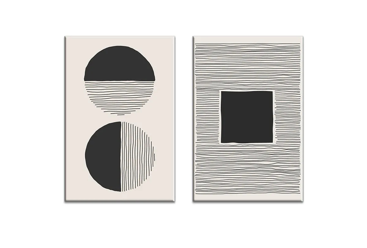 Minimalist Abstract Set 6AB | Abstract Wall Art Print