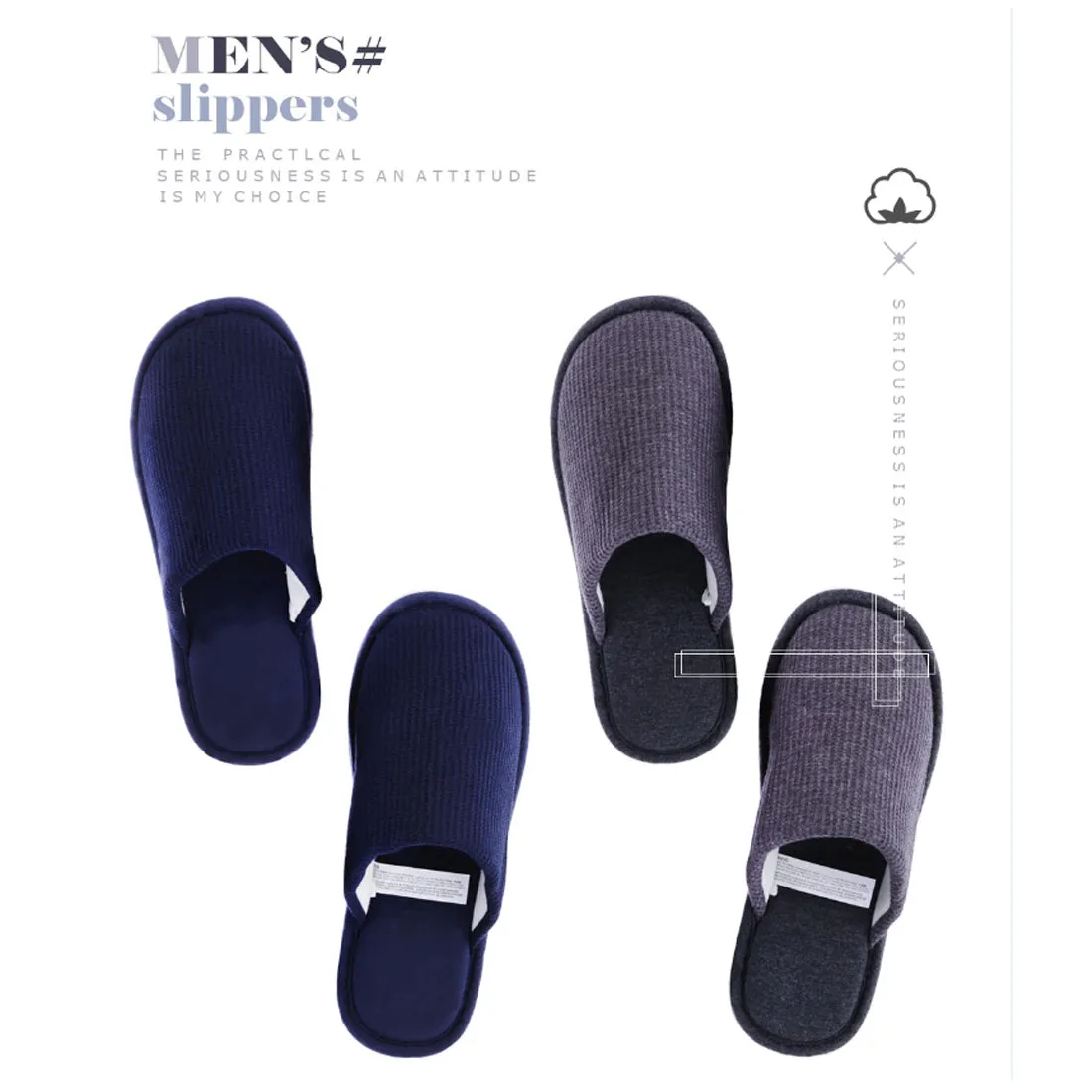 MINISO Men’s Slippers 43-44 (Random)