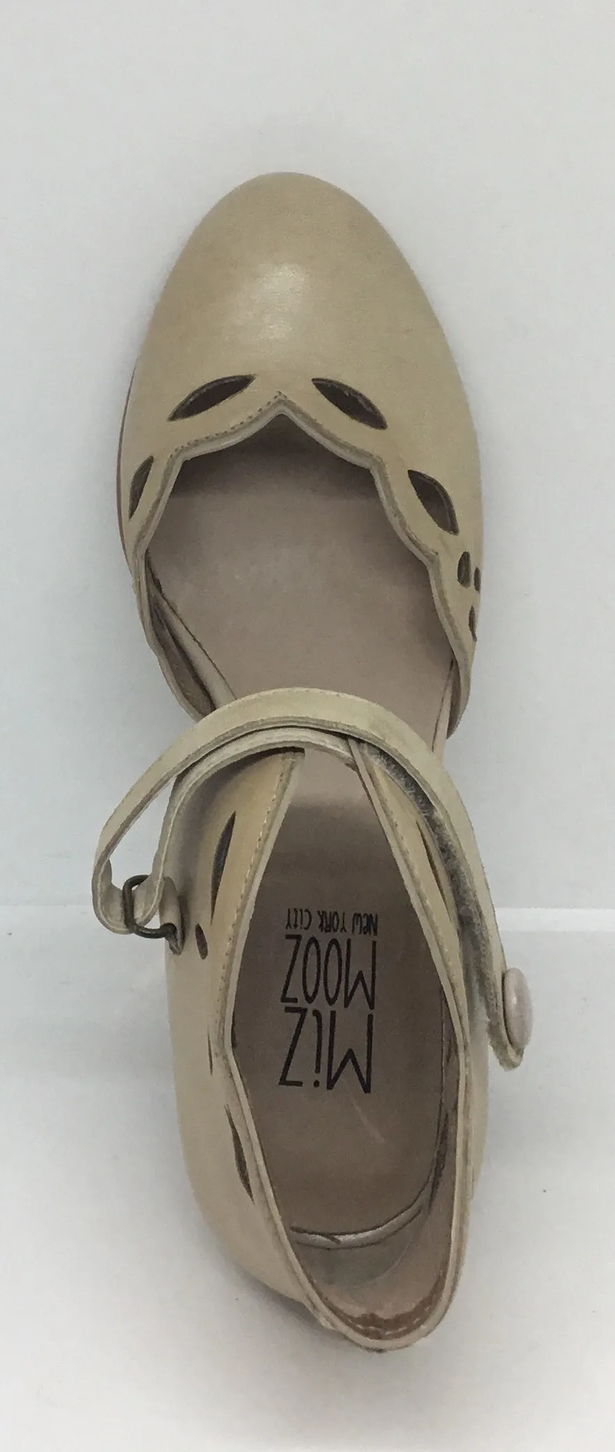 Miz Mooz Carlotta Cream Leather Heel SALE