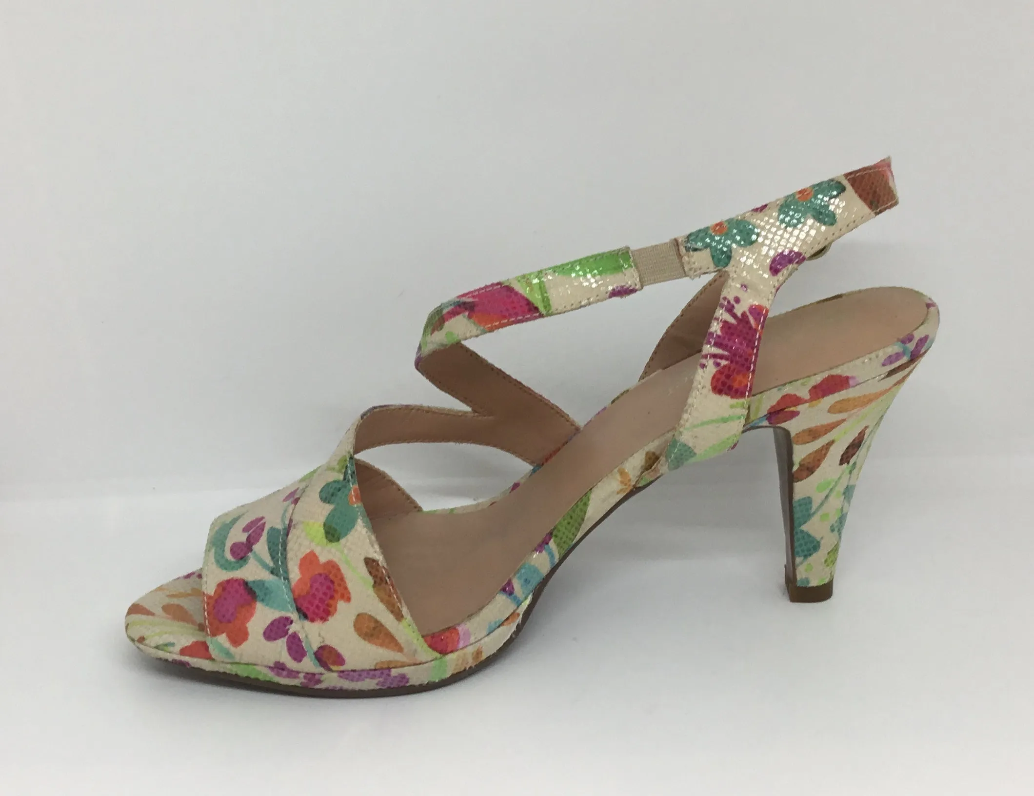 Naturalizer Impulse Multi Floral leather heel N5 Comfort