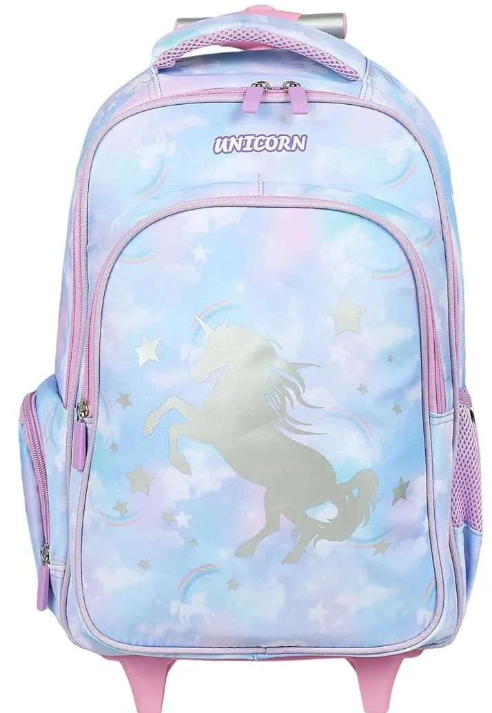 Novex Brand Unicorn Backpack with Trolly  (Multicolour)