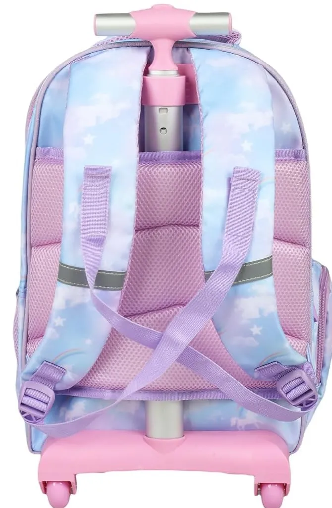 Novex Brand Unicorn Backpack with Trolly  (Multicolour)