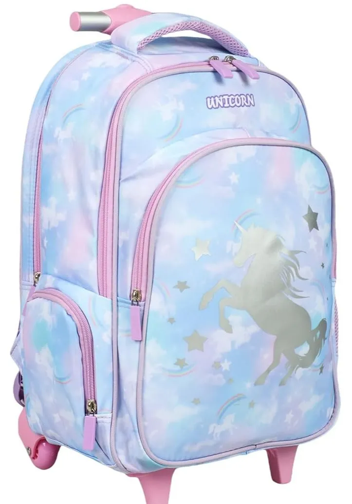 Novex Brand Unicorn Backpack with Trolly  (Multicolour)