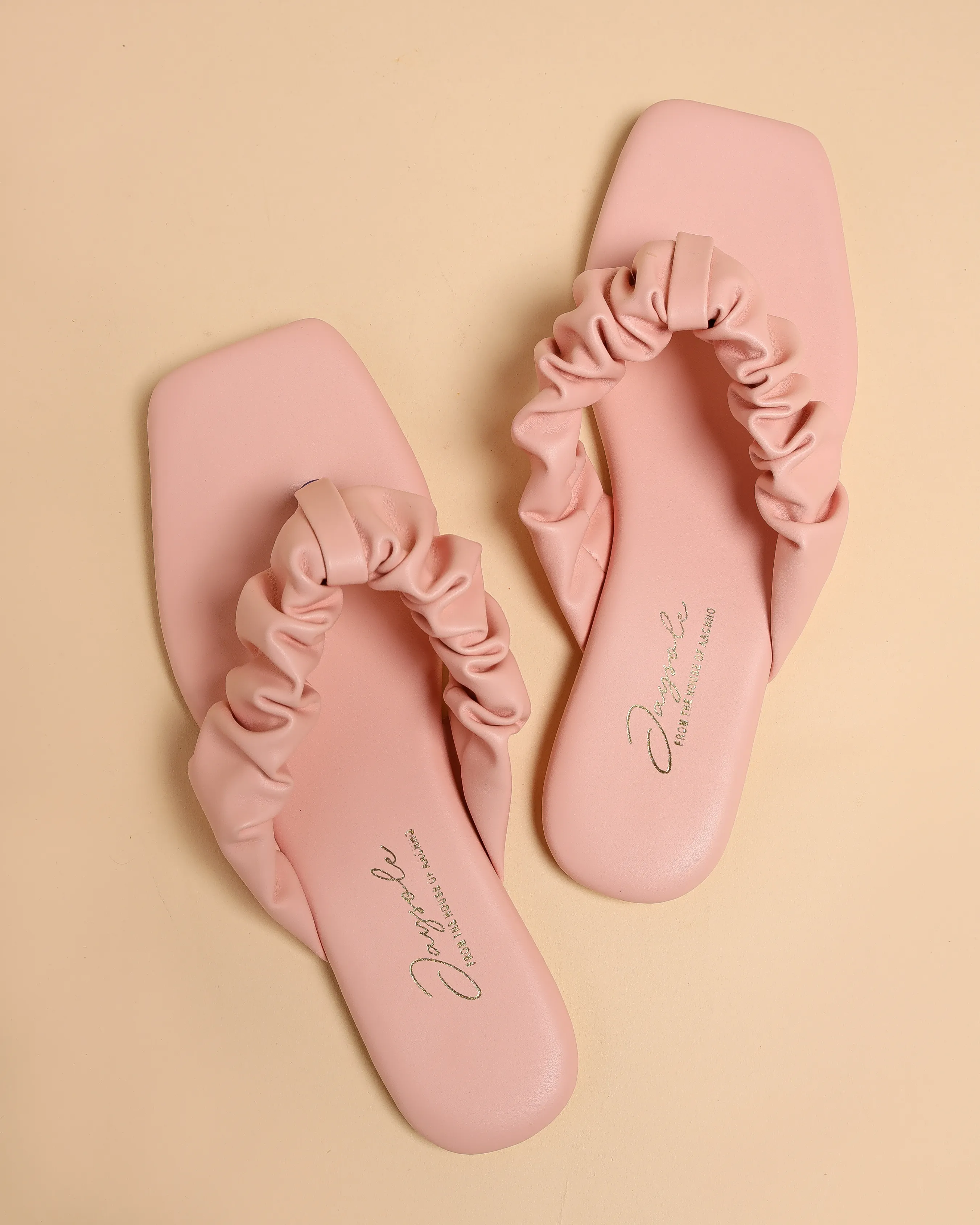 Pink Bachelor Gathered Flats