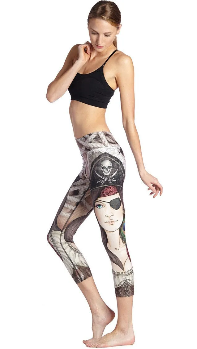 Pirate - Triathlon Capri Leggings - CUSTOM ORDER