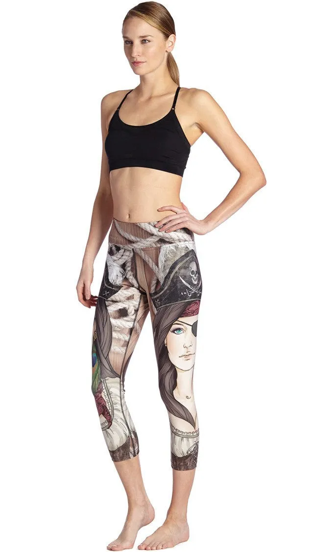 Pirate - Triathlon Capri Leggings - CUSTOM ORDER