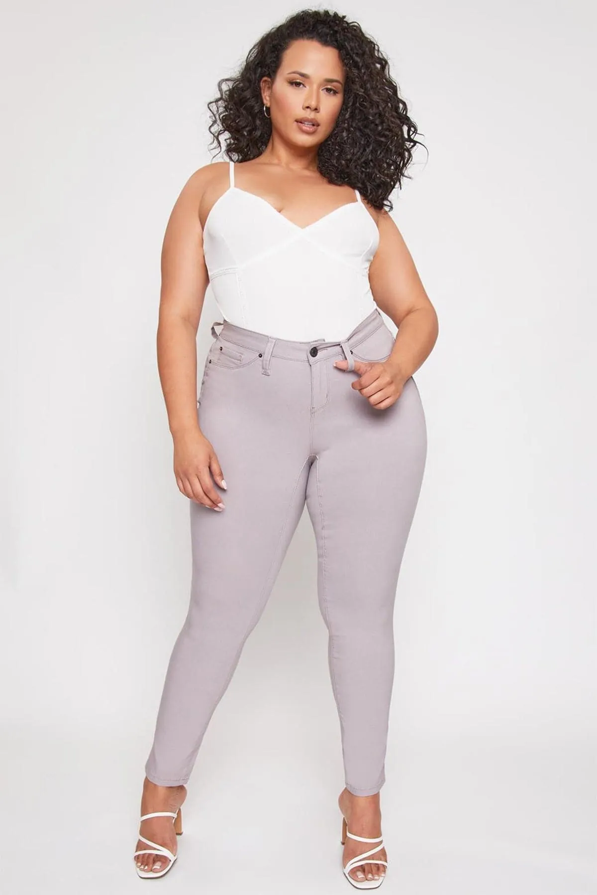 Plus Size Women's Hyperstretch Forever Color Pants - Pastels