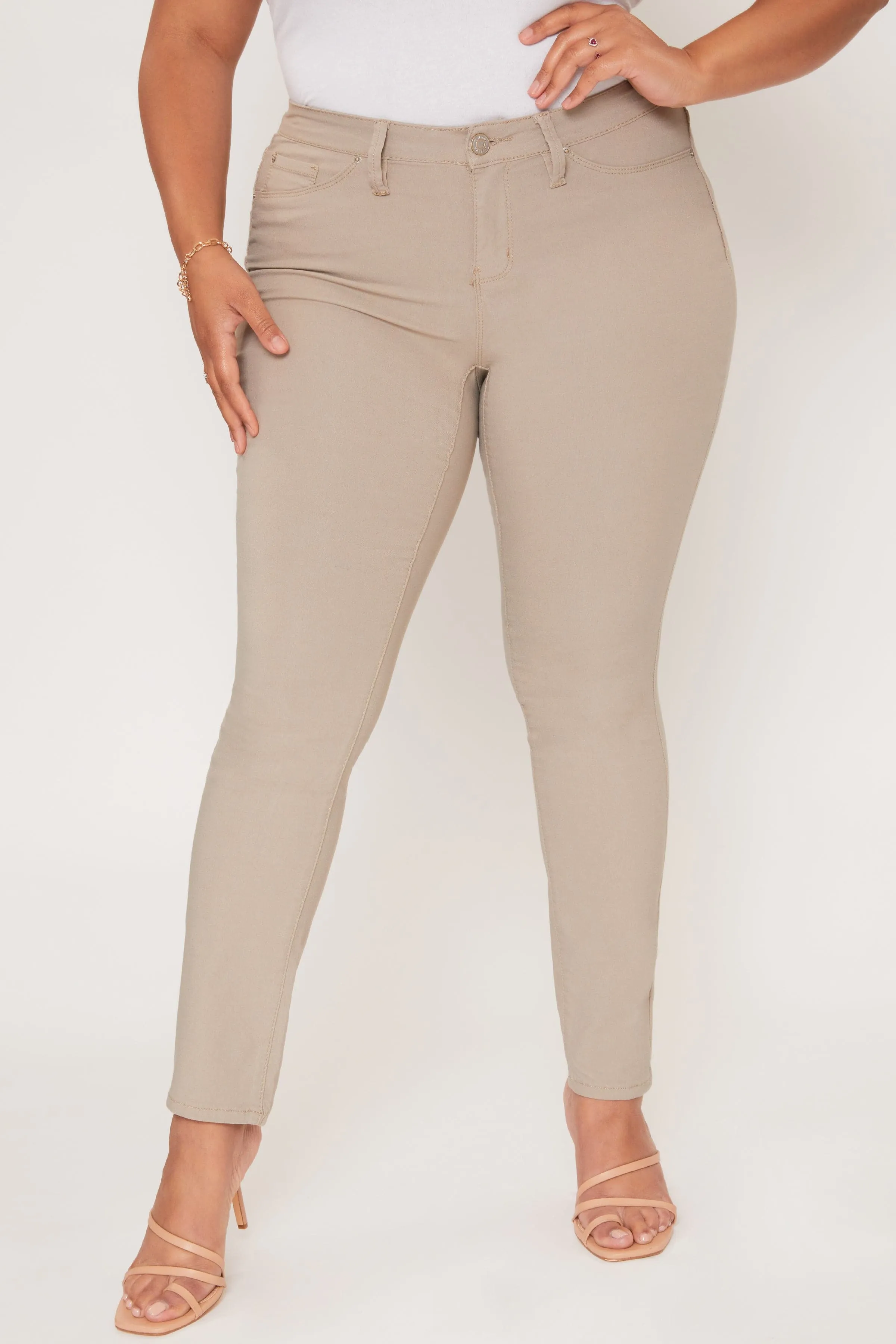 Plus Size Women's Hyperstretch Forever Color Pants - Pastels