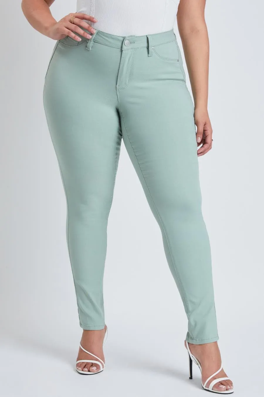 Plus Size Women's Hyperstretch Forever Color Pants - Pastels