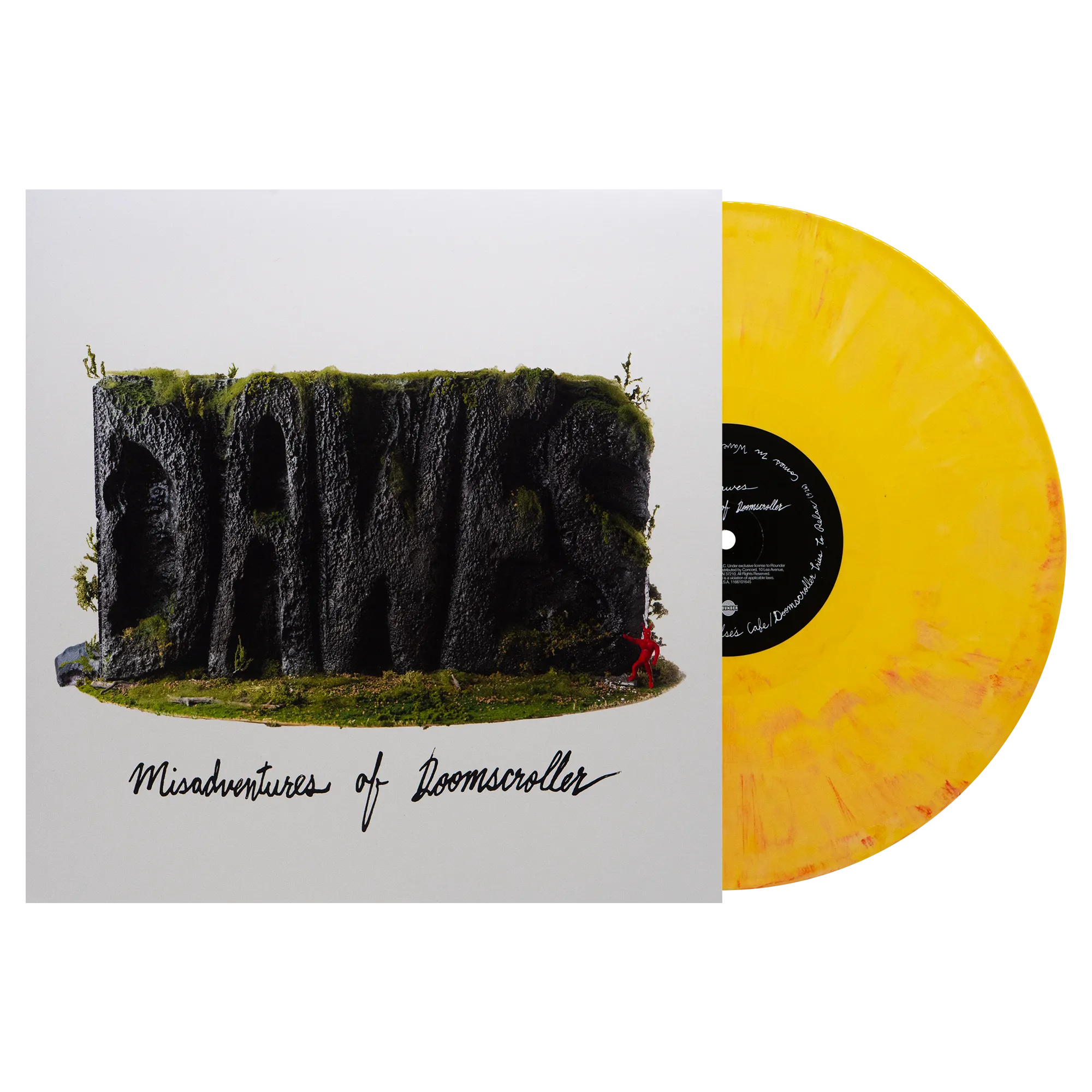 "Misadventures Of Doomscroller" Limited Edition Yellow   Red Swirl Vinyl