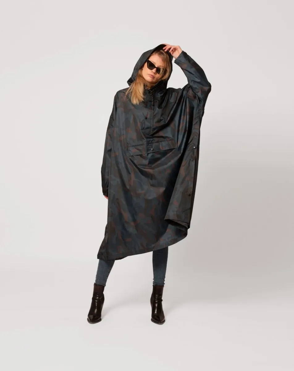 Rain Poncho - Storm Camo