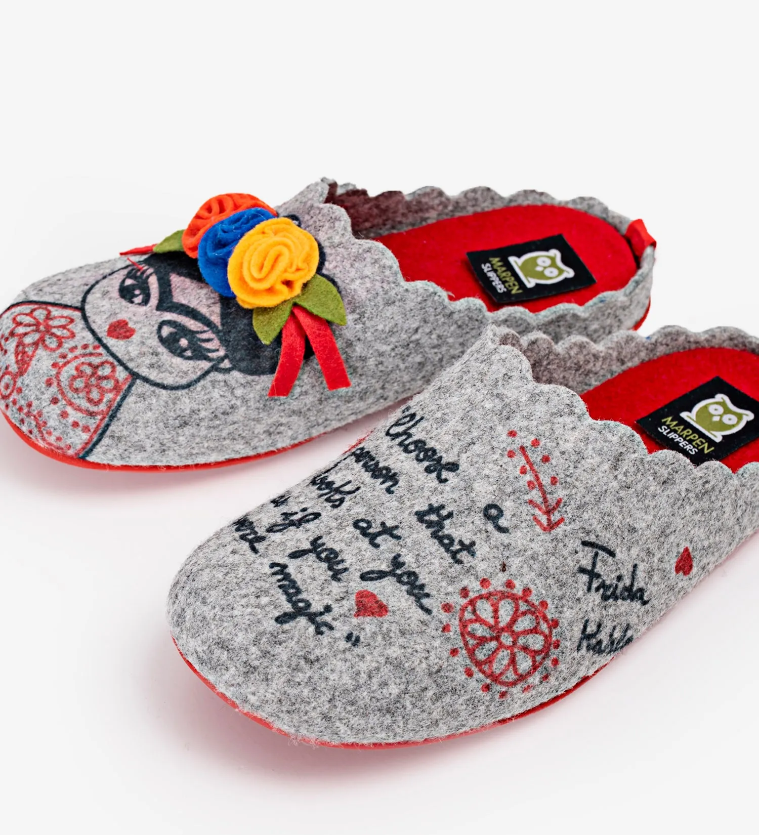 Slippers Frida Fieltro Gris