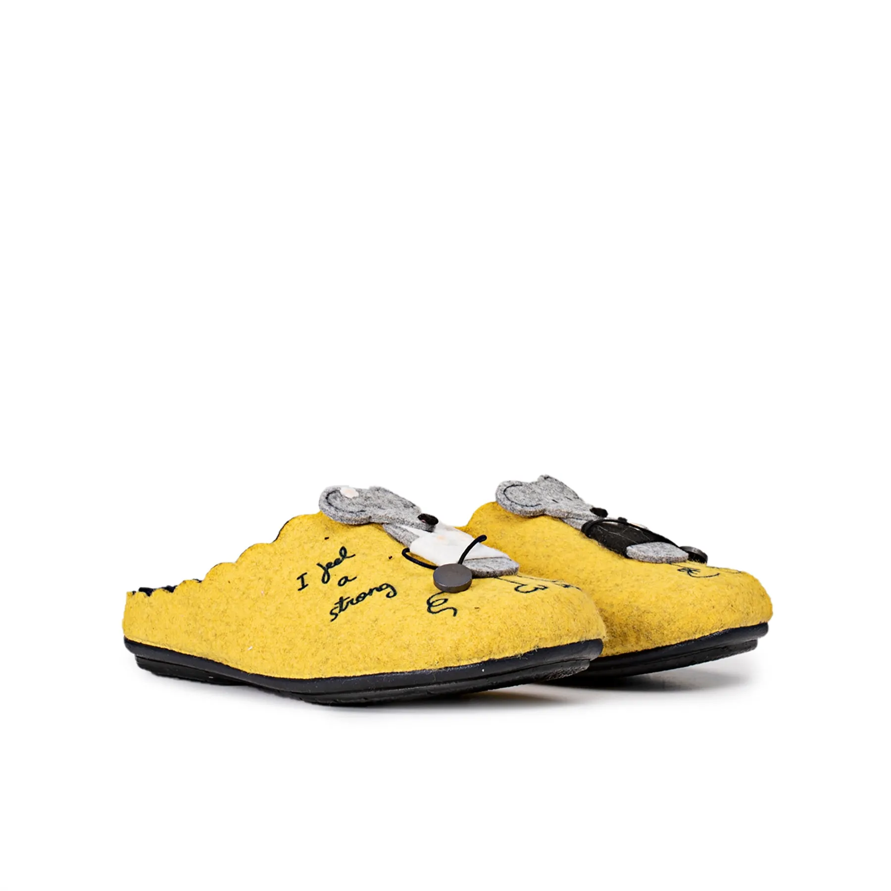 Slippers Pareja Ratones Amarillo