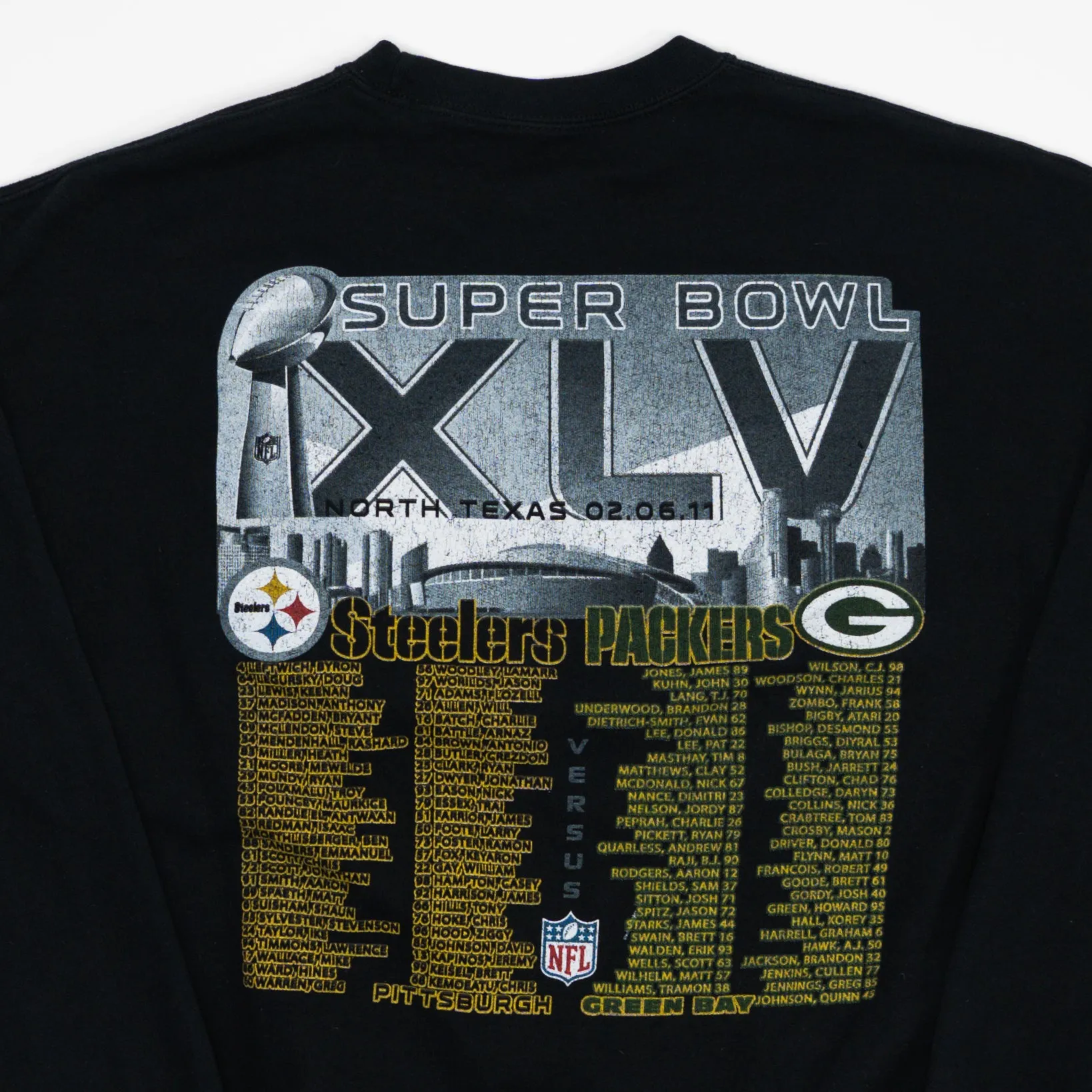 Steelers v. Packers Super Bowl XLV Crewneck (L)