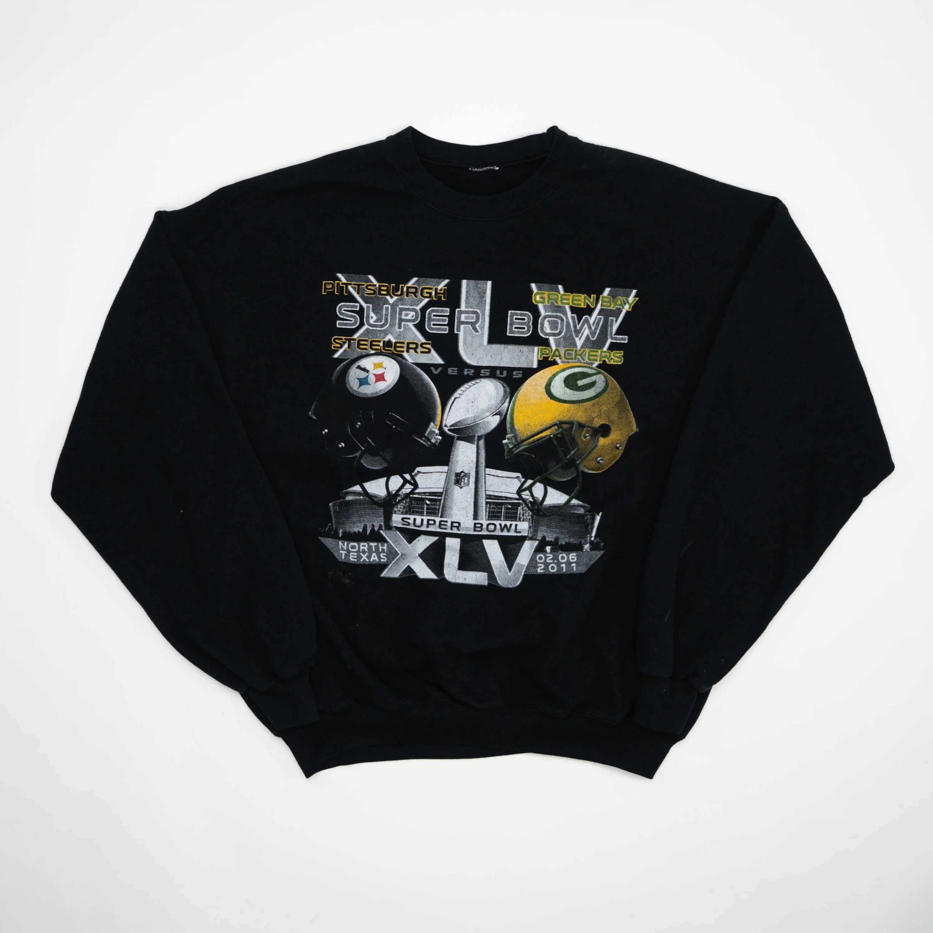 Steelers v. Packers Super Bowl XLV Crewneck (L)