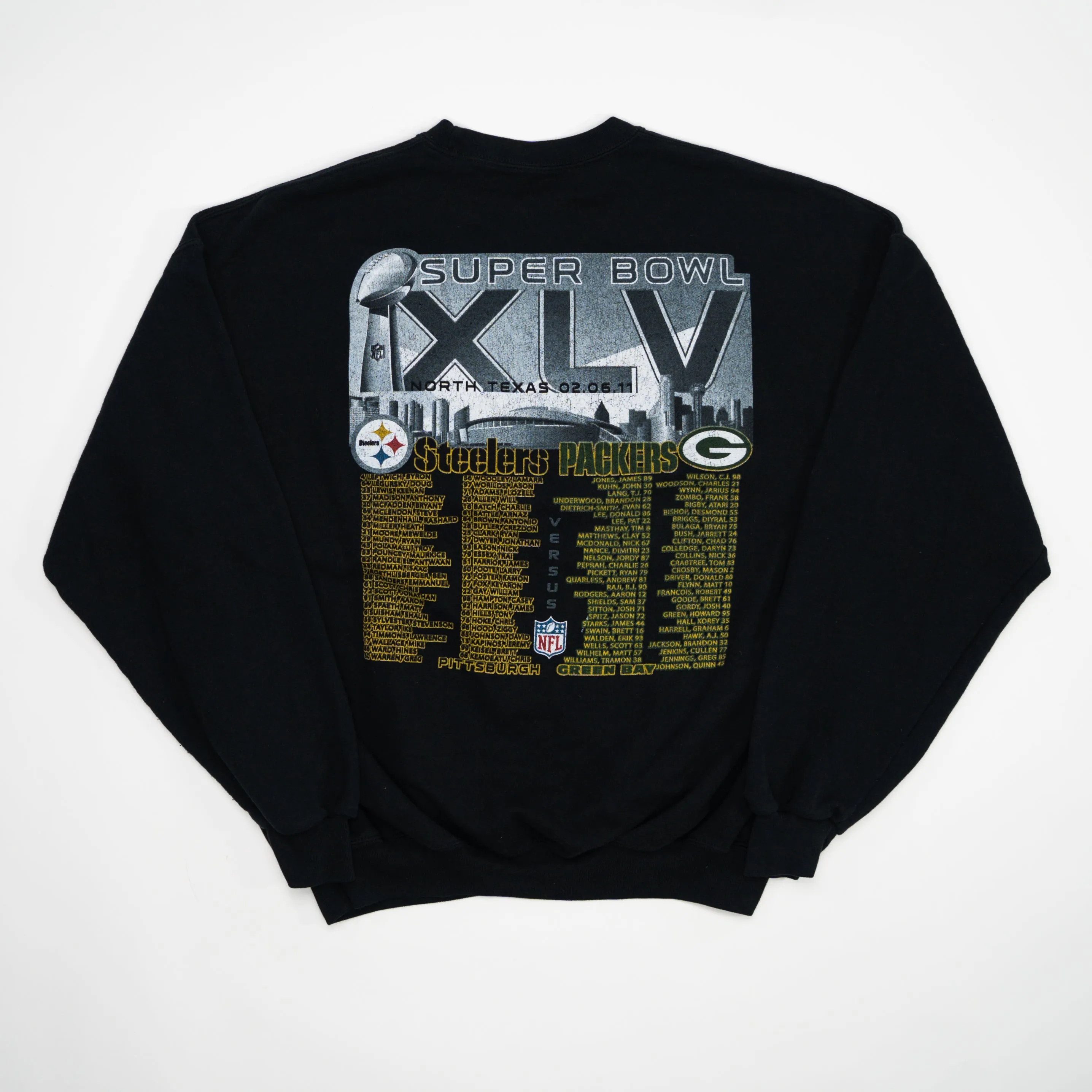 Steelers v. Packers Super Bowl XLV Crewneck (L)