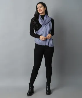 Stone Blue Cashmere-Pashmina Stole