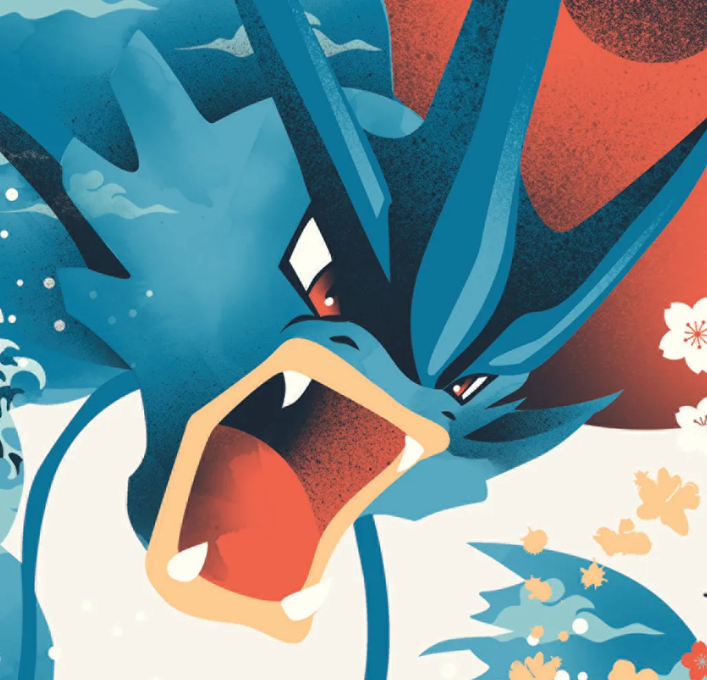 Ukiyo-e Gyarados Print