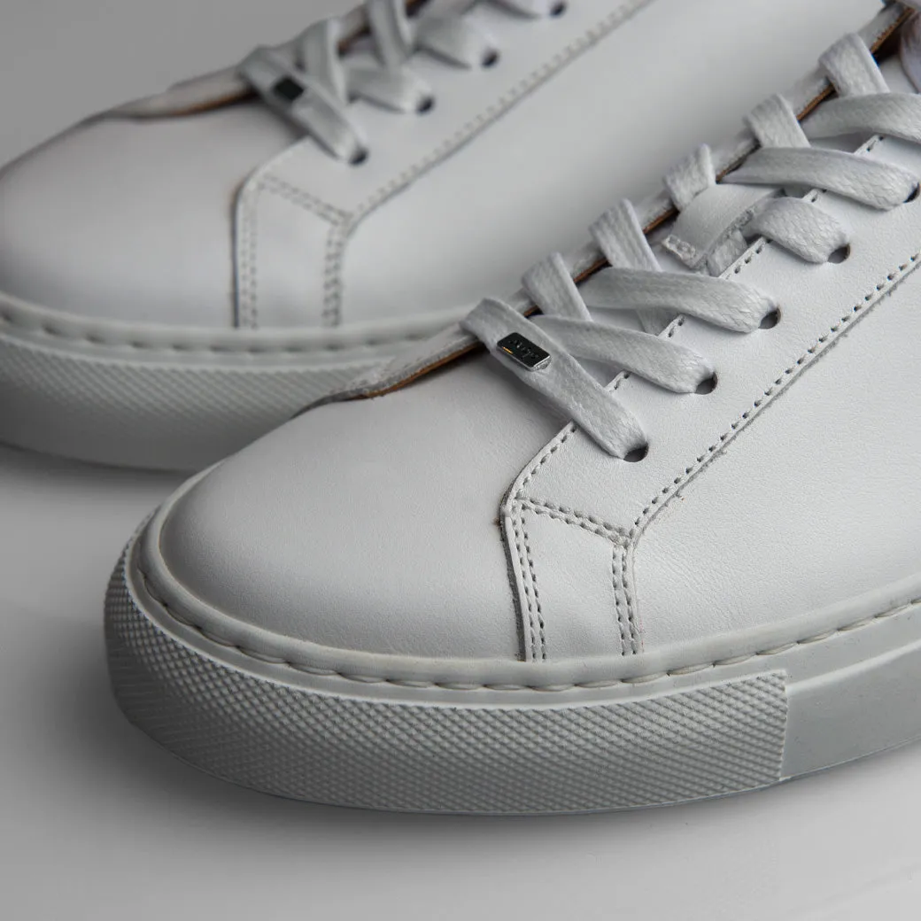 Urban White Leather Sneakers