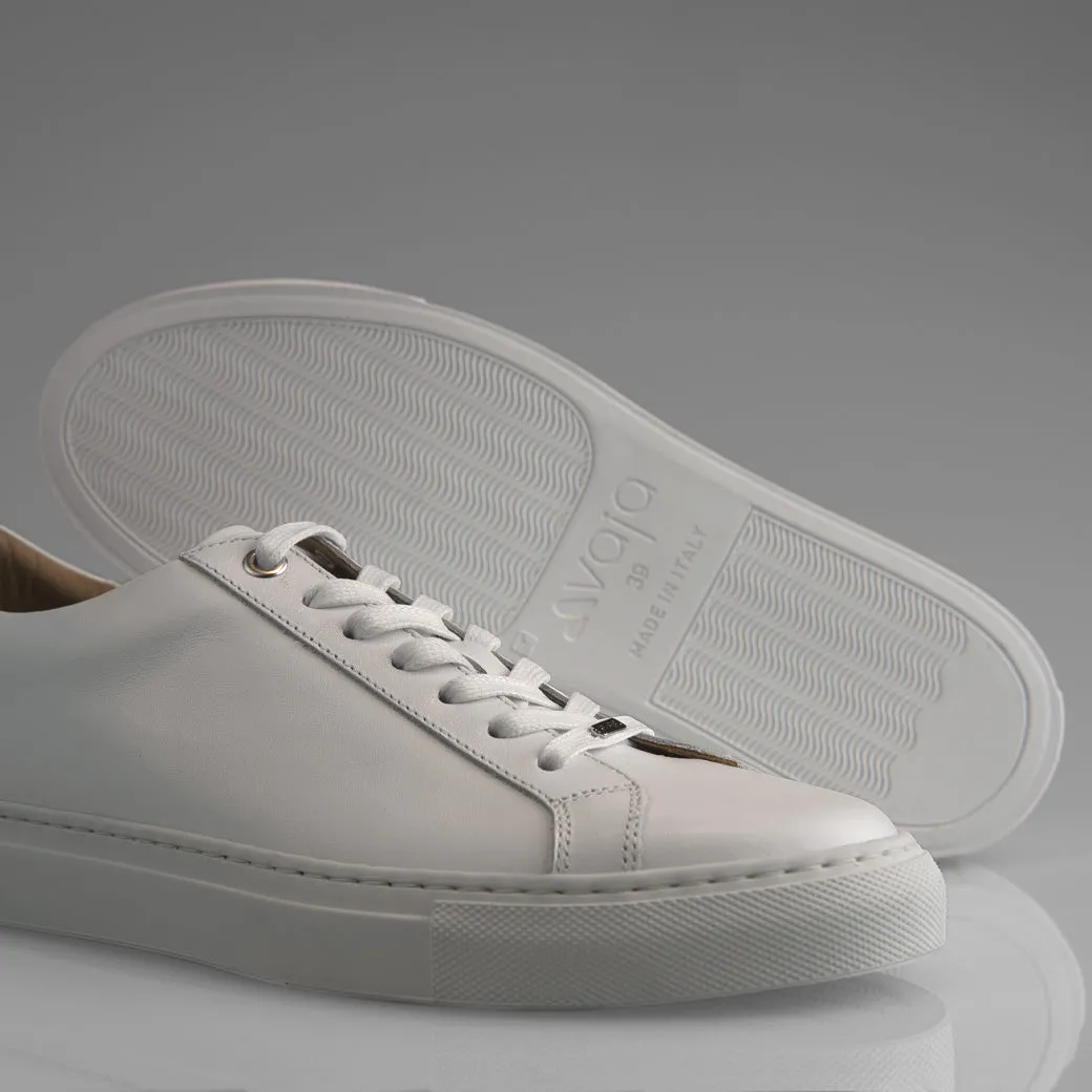 Urban White Leather Sneakers