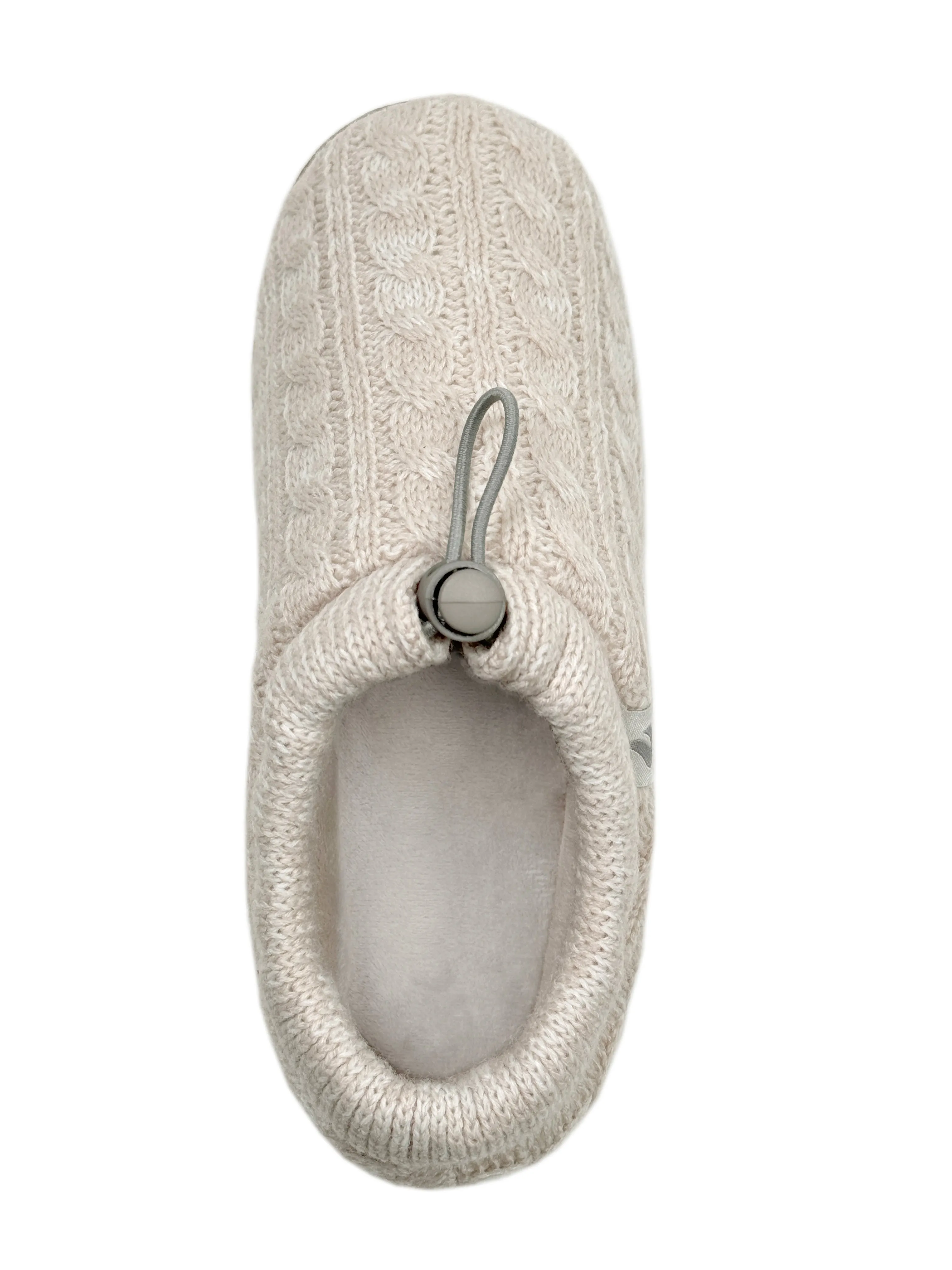 Women's Ava Cable Knit Drawstring Slippers