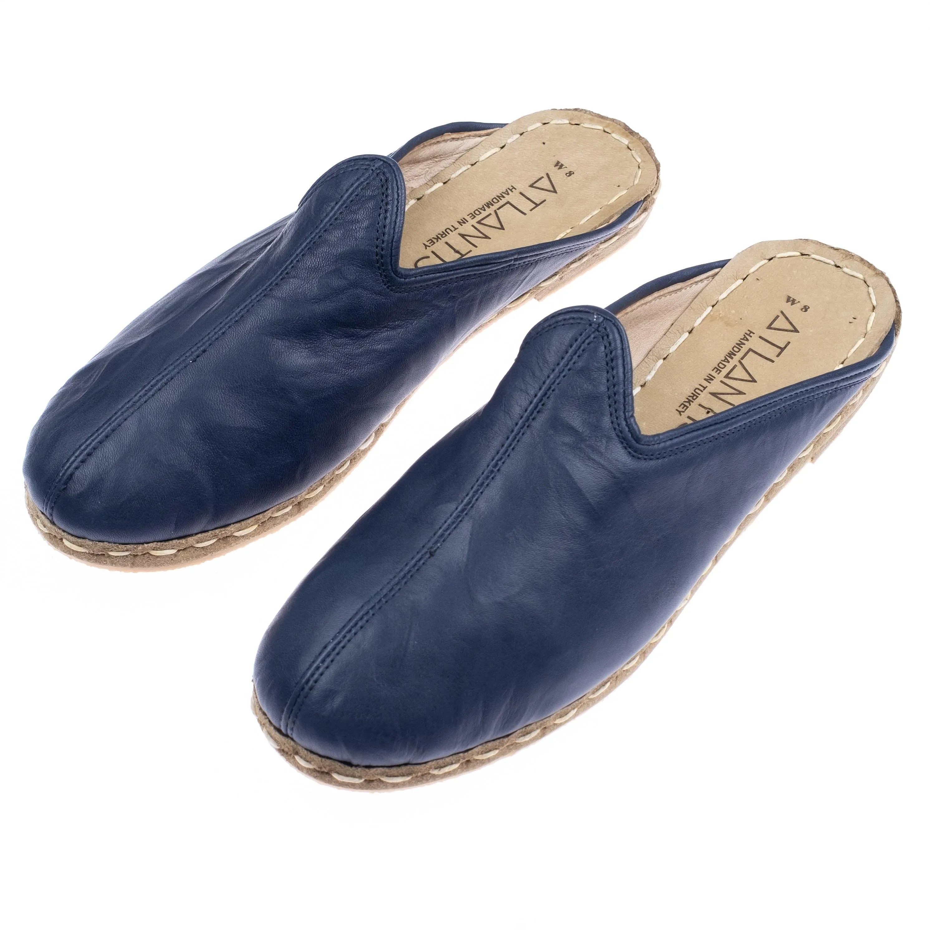 Women's Navy Slippers