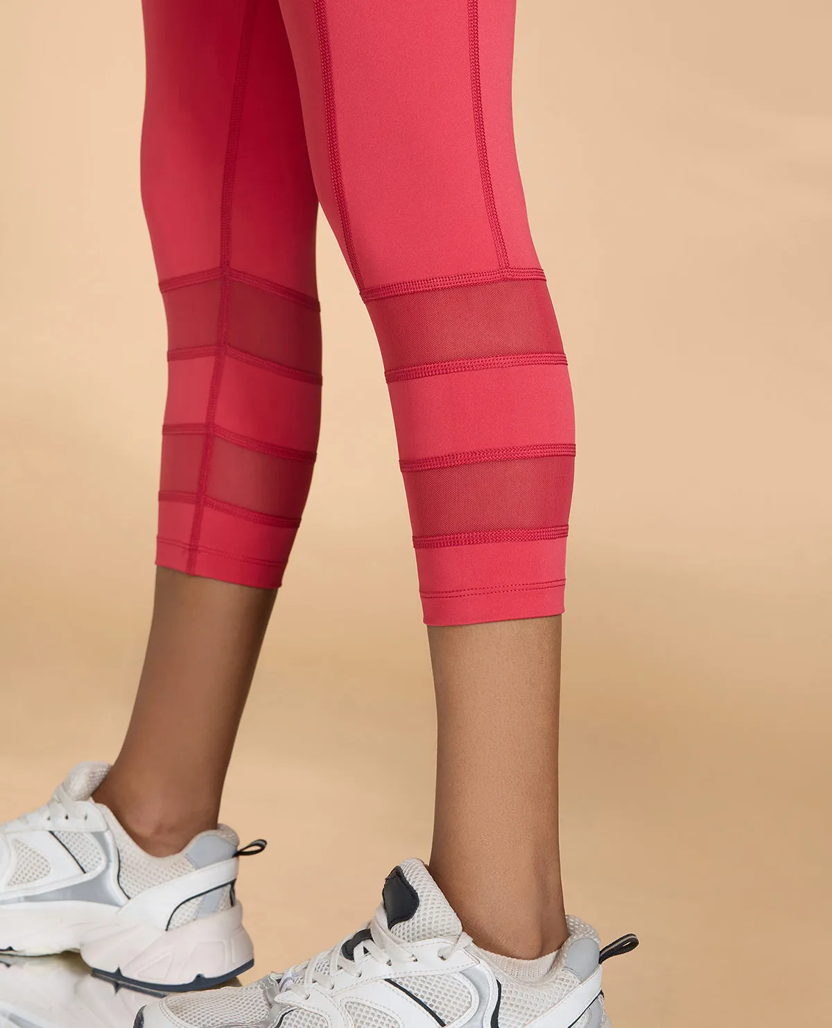 Zip Sports Bra and Mesh 7/8th Sports Leggings